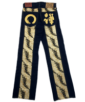 和柄帯地ジーンズ「櫻乱舞」