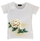 レディース半袖Tシャツ「牡丹」