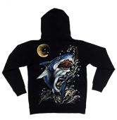 和柄パーカー「跳ね鮫」