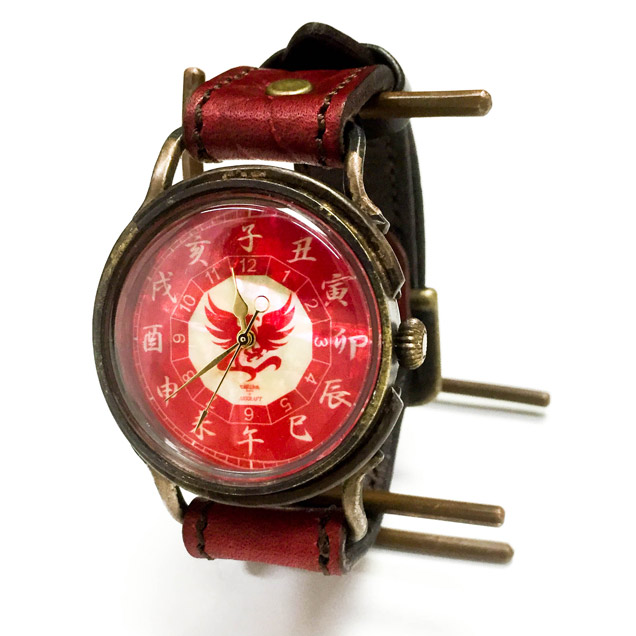 手創り腕時計【朱雀】
