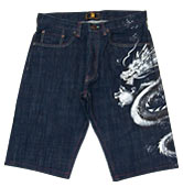 和柄ハーフパンツ「躍龍」