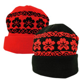 ニットキャップ「櫻唐草」