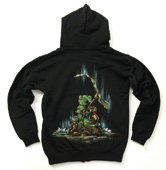 キッズ長袖パーカー「雨蛙」