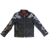 レザージャケット「阿吽の双龍」