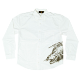 長袖シャツ「ワニ」