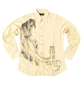 ruelle別注縮緬長袖シャツ「幽霊画」