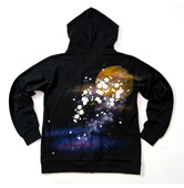 【サクラスタイル別注】長袖パーカー「月見櫻」