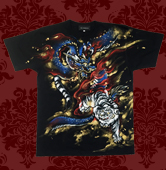 和柄Tシャツ「四神」