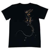 手描Tシャツ「蜥蜴」