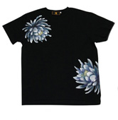 手描Tシャツ「月下美人」