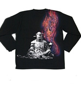 手染長袖Tシャツ「閻魔大王」