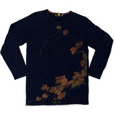 和柄Tシャツ「蝶々」