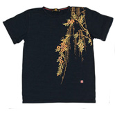 手染めTシャツ「枝垂れ櫻」