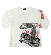 七分袖Tシャツ 雲龍