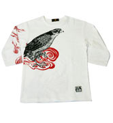 七分袖Tシャツ 炎鷹