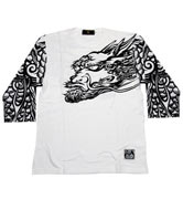 七分袖Tシャツ 大龍