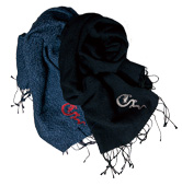 インディゴショートストール「龍」