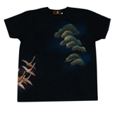 手染Tシャツ「松鶴」
