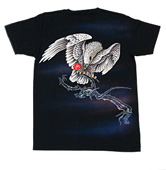 半袖Tシャツ「華喰白鷹」