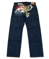 和柄ジーンズ「台湾限定」