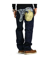 和柄ジーンズ「月鷹」