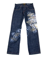 限定和柄ジーンズ「艶龍」