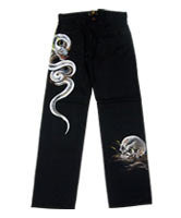 ブラックジーンズ「白蛇髑髏」