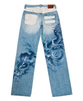 ブリーチ手描ジーンズ「坂本龍馬モデル」