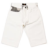 リゾートショーツ「胡粉色」