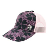 刺子キャップ「桃櫻/ピンク」