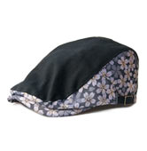 帯地ハンチング「京雅/黒」