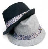 ウール中折れハット「京雅」