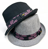 ウール中折れハット「桃櫻」