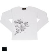 長袖Tシャツ「墨櫻」