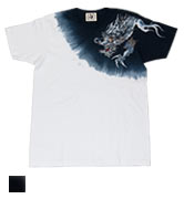 絞り染Tシャツ「隻眼龍」