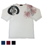 七分袖Tシャツ 白虎