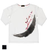 七分袖Tシャツ「墨梅」