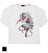 七分袖Tシャツ「雷神」