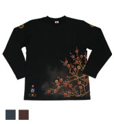 ちきりや×禅コラボ長袖Tシャツ「錦梅紋兎」